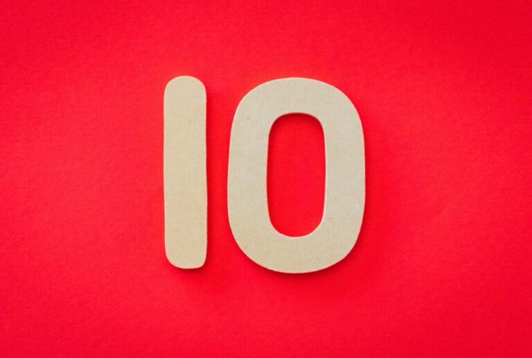 Number 10. Photo: Magda Ehlers on Pexels.com