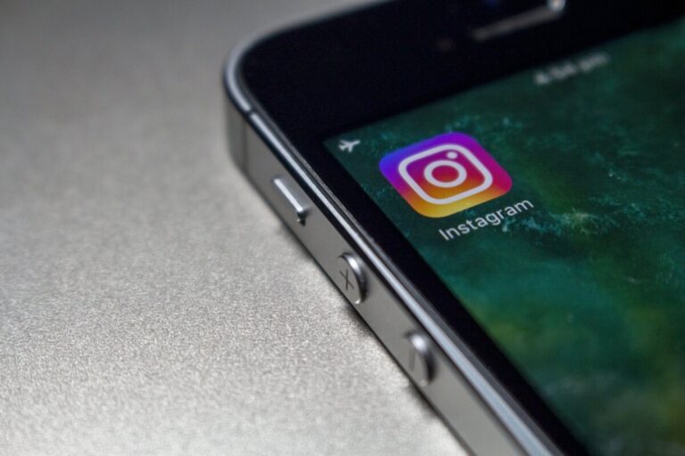 Instagram app icon on an iPhone.