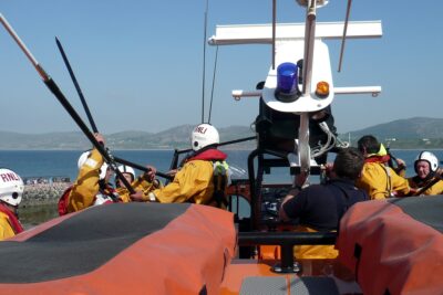 Porthdinllaen RNLI lifeboat crew. Photo: Timothy-and-Shane-Spall