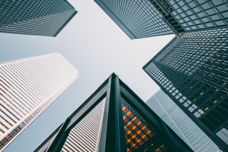 Looking up at skyscrapers. Photo: Pexels.com