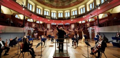 Oxford Philharmonic Orchestra performing in the Sheldonian Theatre, Oxford