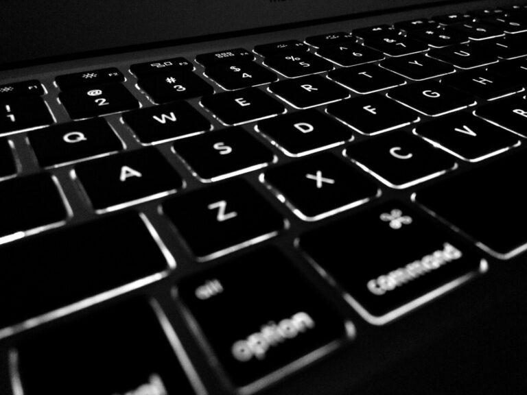 close up of a black computer keyboard