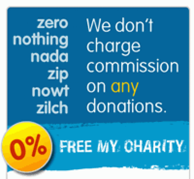 Bmycharity's Free My Charity campaign for zero commission on donations online