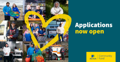 Aviva Community Fund apply now message