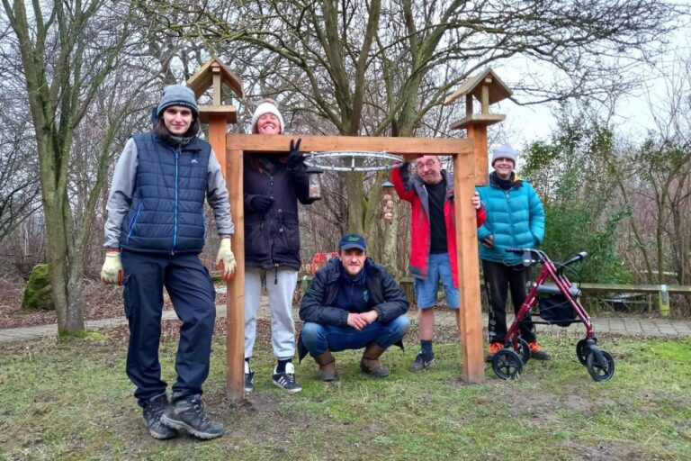Bird Viewing - volunteers at Friends of Skelton Grange