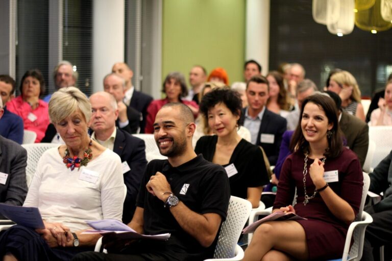 An audience at a Funding Network crowdfunding event