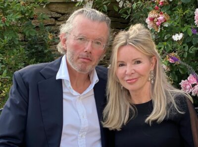 Hans and Julia Rausing in a garden