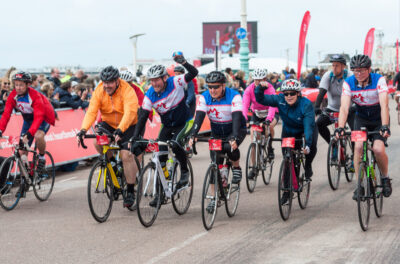 Cyclists on the BHF London to Brighton Bike Ride