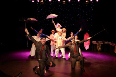 Participants in Strictly Banbury dressed as Marry Poppins characters