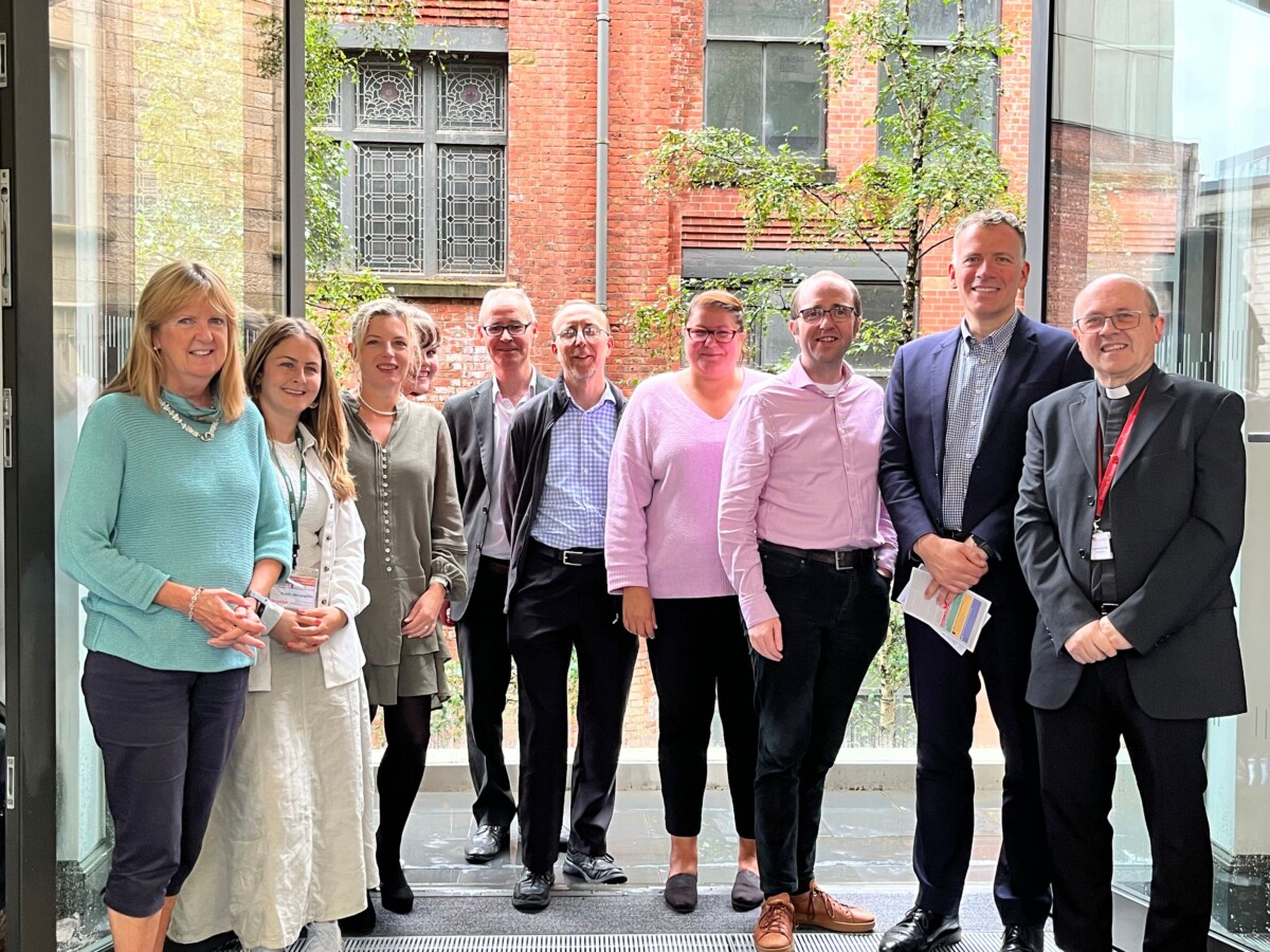 Some of the Catholic Fundraising Conference 2024 delegates at the Salford Cathedral Centre with speakers John Green & Matt Parkes