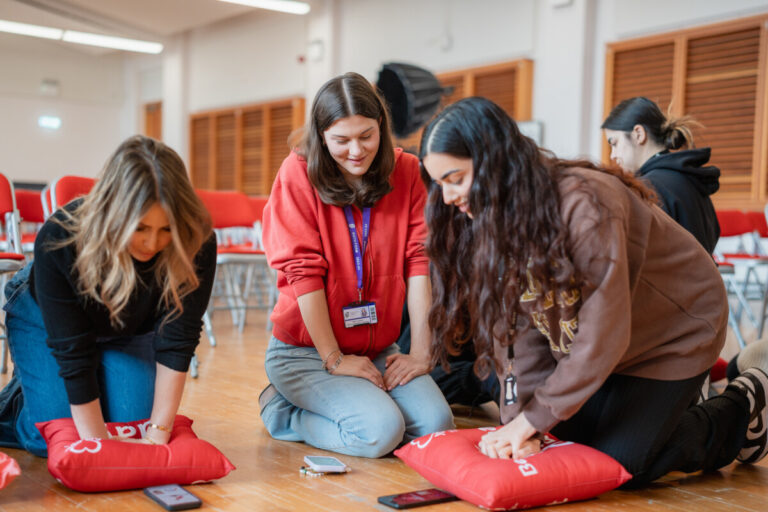 S Club learn CPR