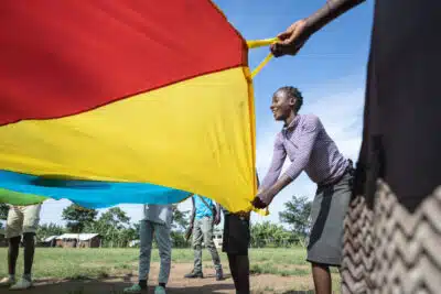 Mave, 15, at Save the Children's Child Friendly Space in Kyangwali Refugee Settlement in Uganda