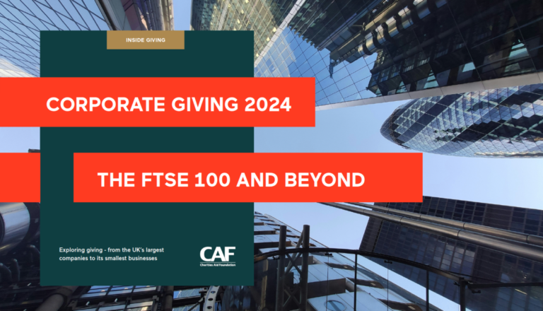 CAF Corporate Giving 2024 report cover