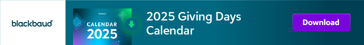 [ad] Blackbaud 2025 Giving Days calendar - download