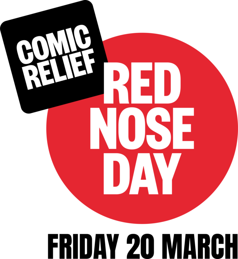 Comic Relief Red Nose Day logo, with 2026's campaign date of Friday 20 March beneath